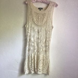 Beautiful Cotton with embroidery Lace look mini